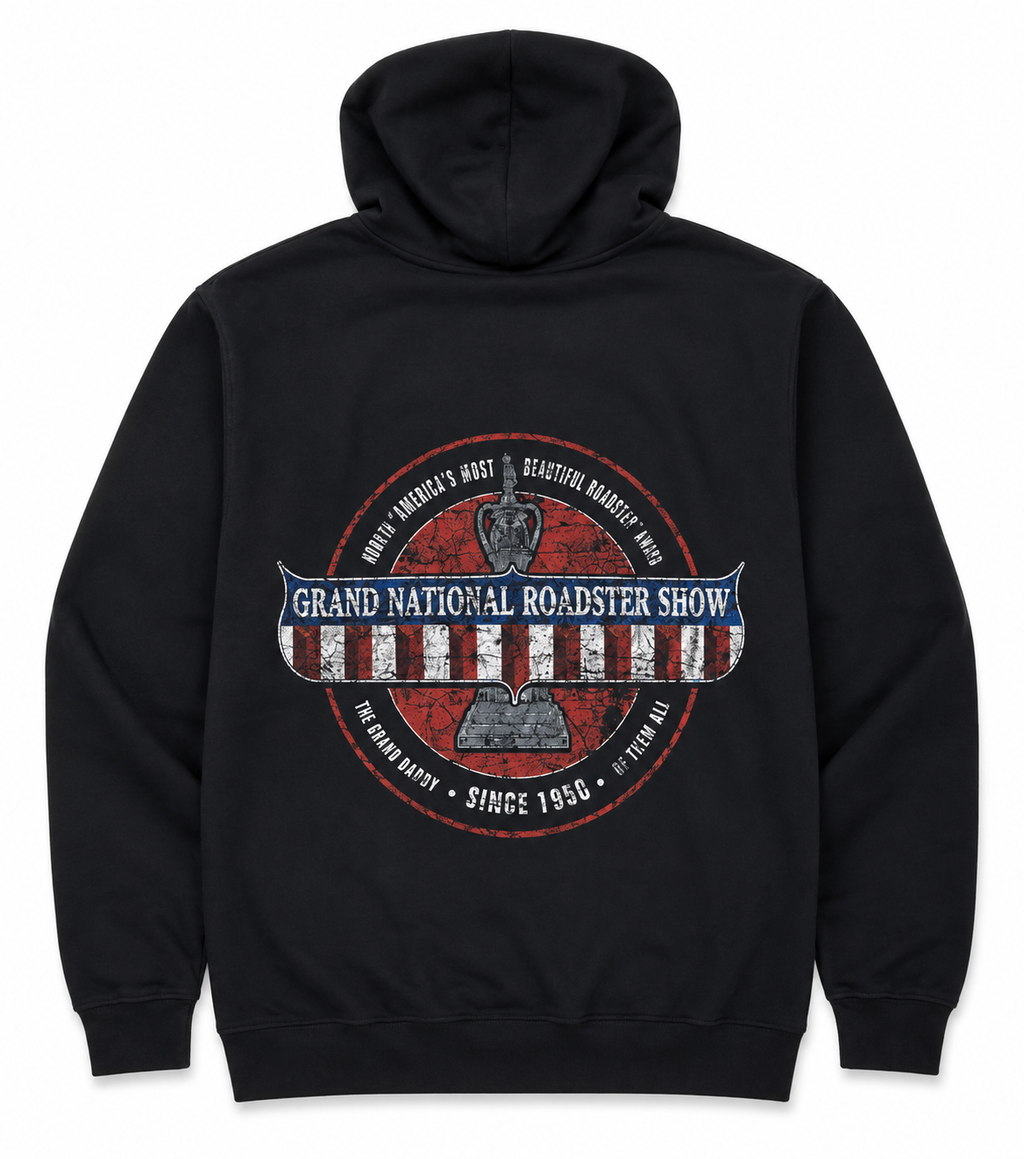 GNRS Distressed Zip-Up Hoodie