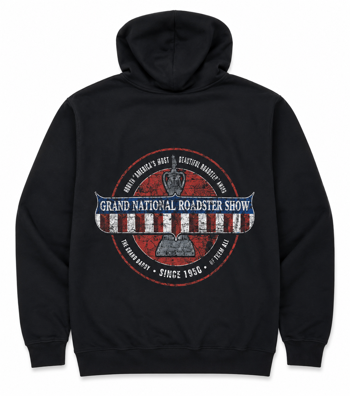 GNRS Distressed Zip-Up Hoodie