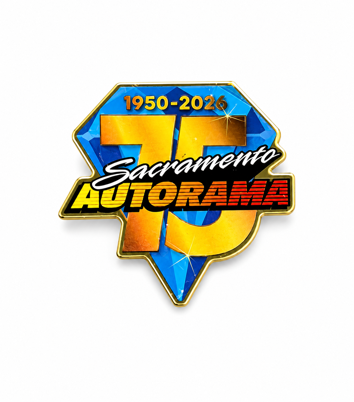 Sacramento Autorama 75th Anniversary Pin