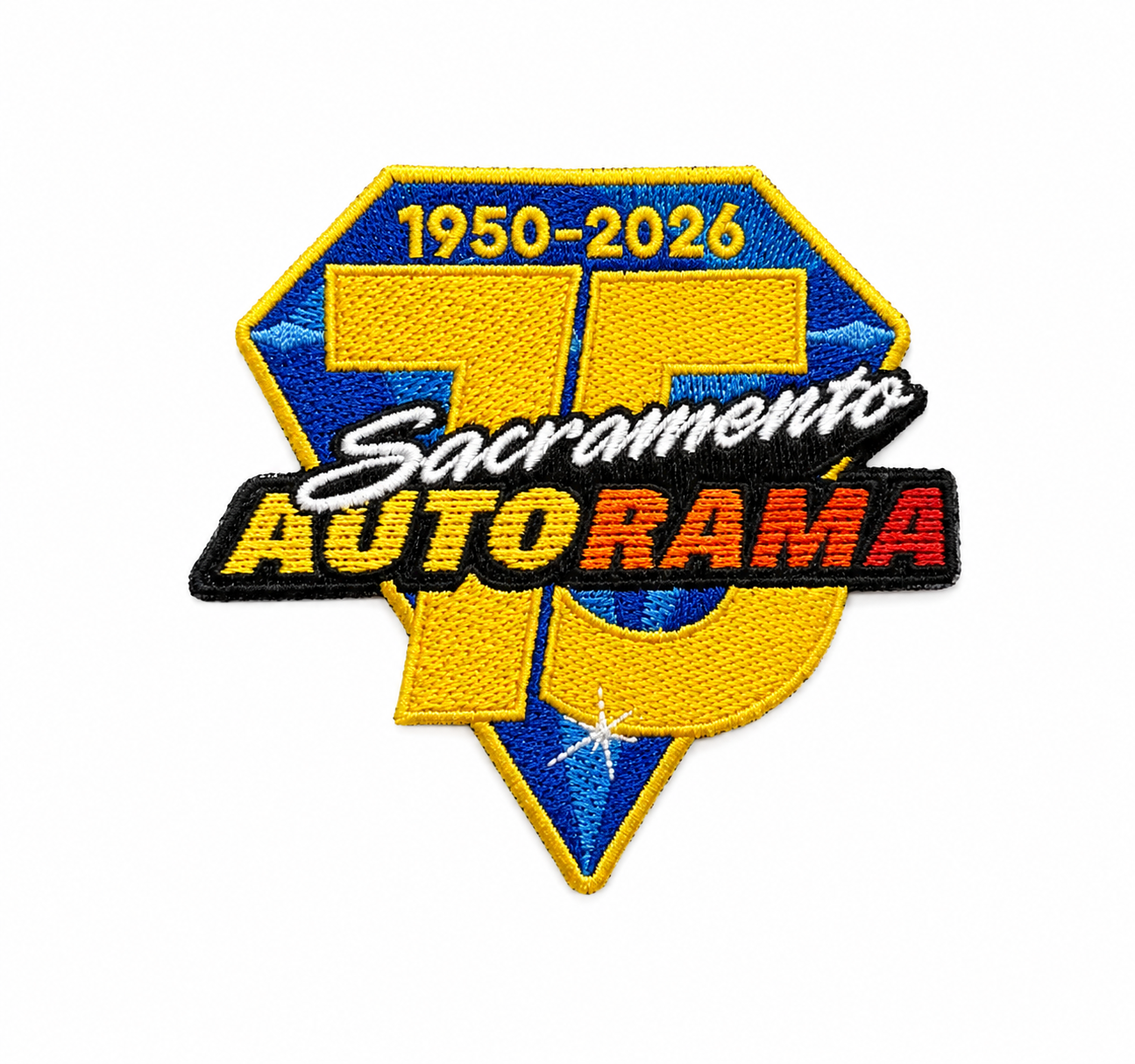 Sacramento Autorama 75th Anniversary Patches
