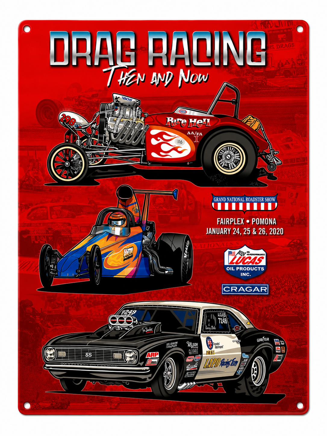 GNRS Drag Racing Then vs Now Tin 2020