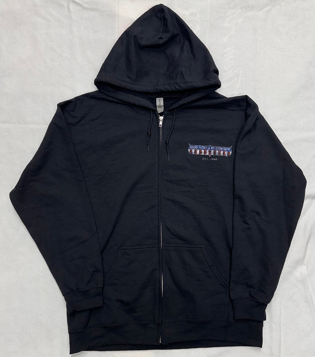 GNRS Distressed Zip-Up Hoodie